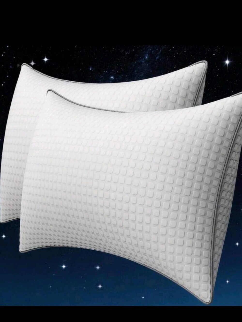 Premium White Memory Foam Pillow - Set of 2 KING SIZE